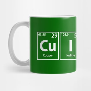 Cuisine (Cu-I-Si-Ne) Periodic Elements Spelling Mug